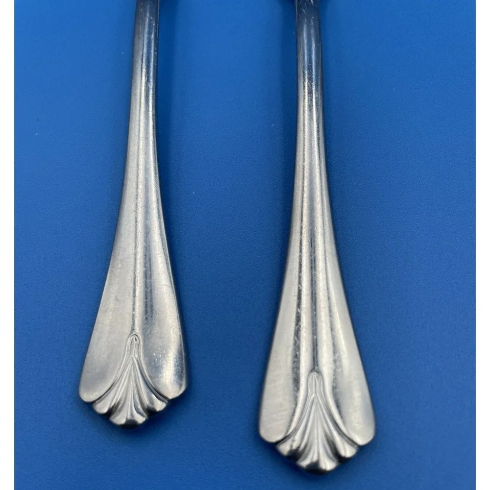 Kirk Stieff Sprig 2 Teaspoons Stainless‎ Flatware Utensils Dining 7 1/4